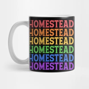 HOMESTEAD COLORFUL TEXT Mug